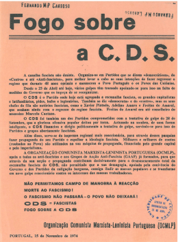 Fogo sobre a CDS - OCMLP