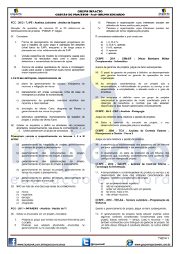 GEST&Atilde;O DE PROJETOS