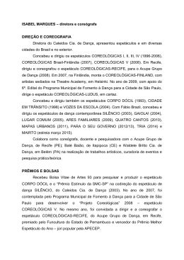 ISABEL MARQUES &ndash; diretora e core&oacute;grafa