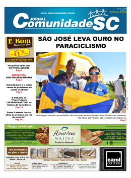 S&Atilde;O JOS&Eacute; - Jornal Comunidade SJ