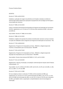 Processo Produtivo B&aacute;sico