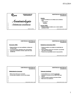 Anestesiologia Anestesiologia