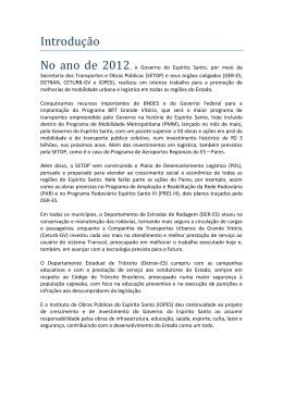 2012 - Prestação de Contas - Governo do Estado do Espírito Santo