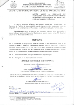NOMEACAO DE ANIZIO ARAUJO CARVALHO FILHO SEMPS