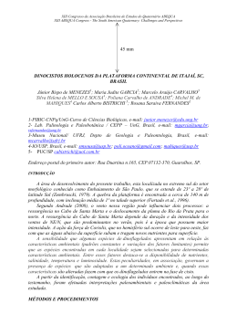dinocistos holocenos da plataforma continental de itaja&iacute;