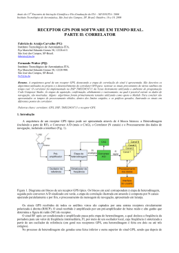 receptor gps por software em tempo real. parte ii: correlator