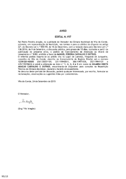 AVISO EDITAL N.197