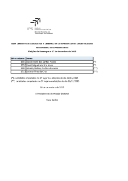 Nº estudante Nome 1951 David André dos Santos