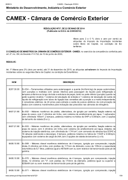 CAMEX - Câmara de Comércio Exterior