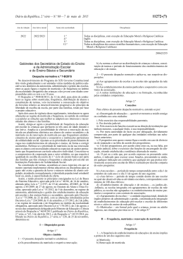 Despacho Normativo n.º 7-B/2015