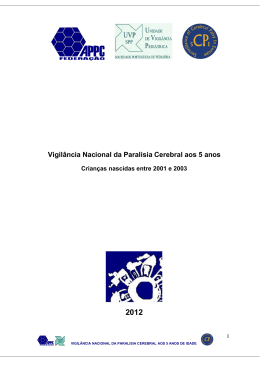 Vigil&acirc;ncia Nacional da Paralisia Cerebral aos 5 anos