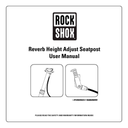 Reverb Height Adjust Seatpost User Manual - E-lom