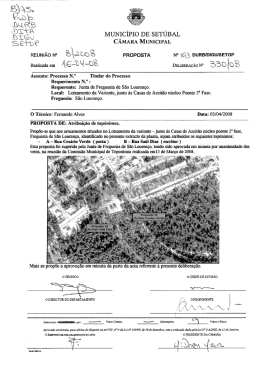 MUNICÍPIO DE sETÚBAL - Câmara Municipal de Setúbal