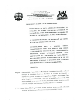 regulamenta a junta médica do município de