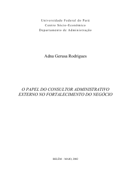 Administrativo Externo no Fortalecimento do Neg&oacute;cio