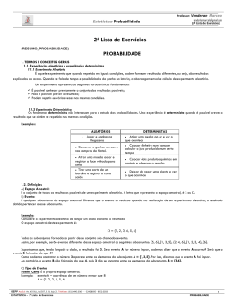 2&ordf; Lista de Exerc&iacute;cios