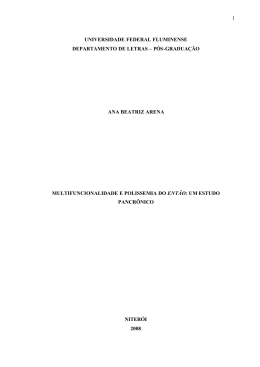 Disserta&ccedil;&atilde;o de Mestrado de Ana Beatriz Arena