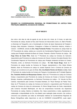 PROCESSO N&ordm; 01394068-6: - Minist&eacute;rio P&uacute;blico do Estado do Cear&aacute;