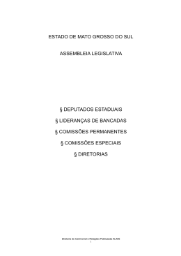 ESTADO DE MATO GROSSO DO SUL ASSEMBLEIA LEGISLATIVA