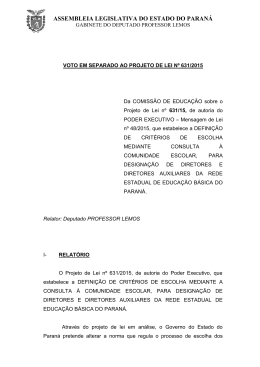 ASSEMBLEIA LEGISLATIVA DO ESTADO DO PARANÁ