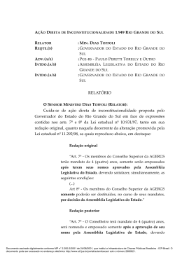 &Iacute;ntegra do relat&oacute;rio e voto