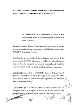 Assembleia Legislativa - Defensoria Dativa