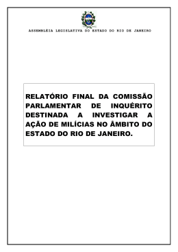 Relatorio Final CPI das Milicias - NEPP