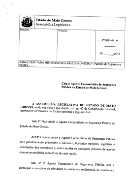 Estado de Mato Grosso Assembléia Legislativa