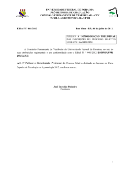 Edital N&ordm; 041-12 EAGRO 2012