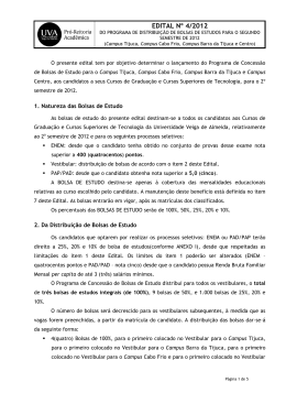 Edital - 12 (Bolsas - Processo Seletivo)