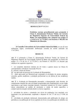 Resolu&ccedil;&atilde;o n&ordm; 04 - TWiki - Universidade Federal da Bahia