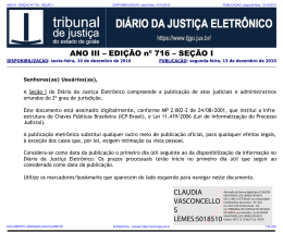 tj-go diário da justiça eletrônico - edição 716 - seção i