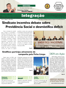 Integra&ccedil;&atilde;o - Sindifisco Nacional