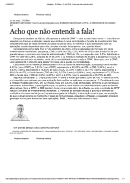 Acho que n&atilde;o entendi a fala!
