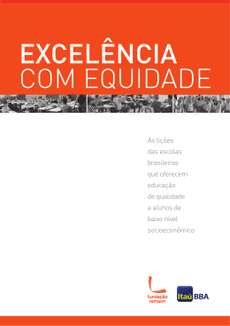 Excel&ecirc;ncia com Equidade