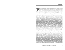 EDITORIAL &ldquo;Freud vive. Uma das raz&otilde;es pela qual acho que ele