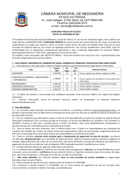 edital de abertura n&ordm; 001/2015