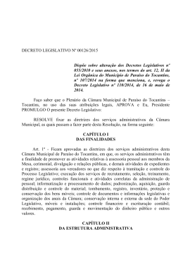 Decreto n&deg; 00126/2015 ( Altera&ccedil;&atilde;o_Estrutura Administrativa )