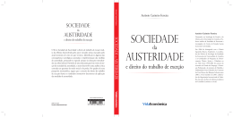 SOCIEDADE AUSTERIDADE - Livraria Vida Económica