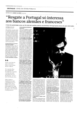 “Resgate a Portugal só interessa