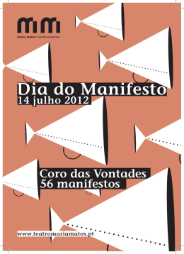 Dia do Manifesto - Teatro Maria Matos