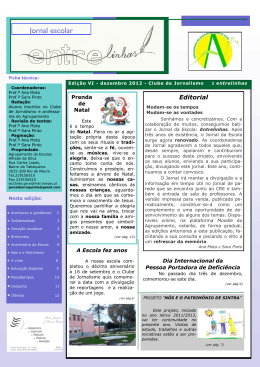 Jornal escolar Jornal escolar - Agrupamento de Escolas Alfredo da