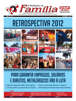 Vers&atilde;o em PDF - Sindicato dos Metal&uacute;rgicos de S&atilde;o Jos&eacute; dos