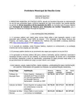 edital n&ordm; 002/2013 - Funda&ccedil;&atilde;o Carlos Joffre