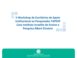 Escrit&oacute;rio de Apoio Institucional ao Pesquisador