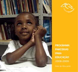 Programa Parcerias Para educação 2008-2009