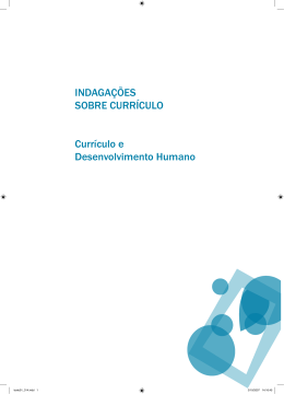 Curr&iacute;culo e Desenvolvimento Humano