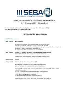 anexo i: programa&ccedil;&atilde;o da segunda semana baiana de