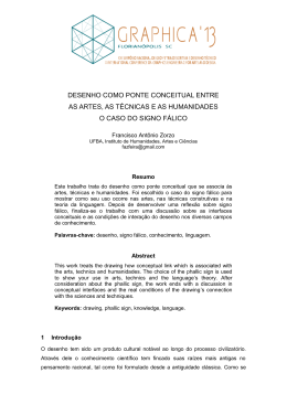 desenho como ponte conceitual entre as artes, as técnicas e as