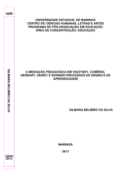 Disserta&ccedil;&atilde;o - Programa de P&oacute;s-Gradua&ccedil;&atilde;o em Educa&ccedil;&atilde;o